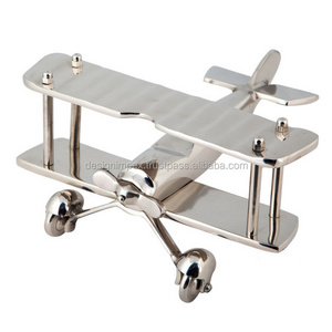 Highly Quality Finished BIPLANE AIRPLANE MODEL Cast Aluminium Crafted Decorative Aircraft Model For Decorative Supply