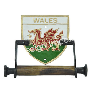 Perfect looks Wales Flag Theme Toilet Paper Roll Holder Wholesale Price OEM ODM Customized Super Supply Tissue Holder For Home