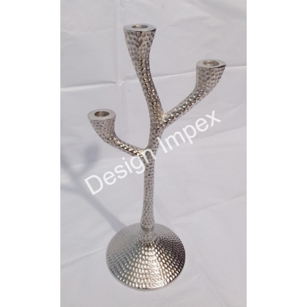 Birthday Party Accent Candle holder Double Rings Design Wholesale Aluminum Latest Candle Votive Stand Tabletop Display