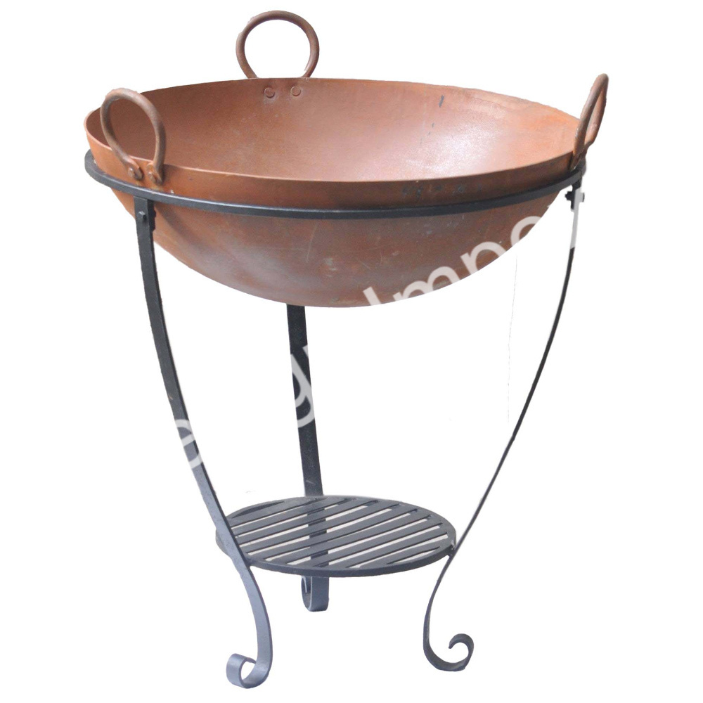 Top Dealing BBQ Grill Fire Pit Stand Factory Direct Supply Made In India Metal Outdoor Fire Pit And kadai Stand At Low Price