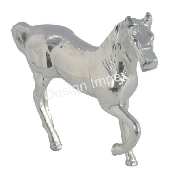 Showcase Deco Solid Aluminum Horse Good Business gift Accessories Metal Solid Horse Custom Shapes Unique Horses For Tabletop