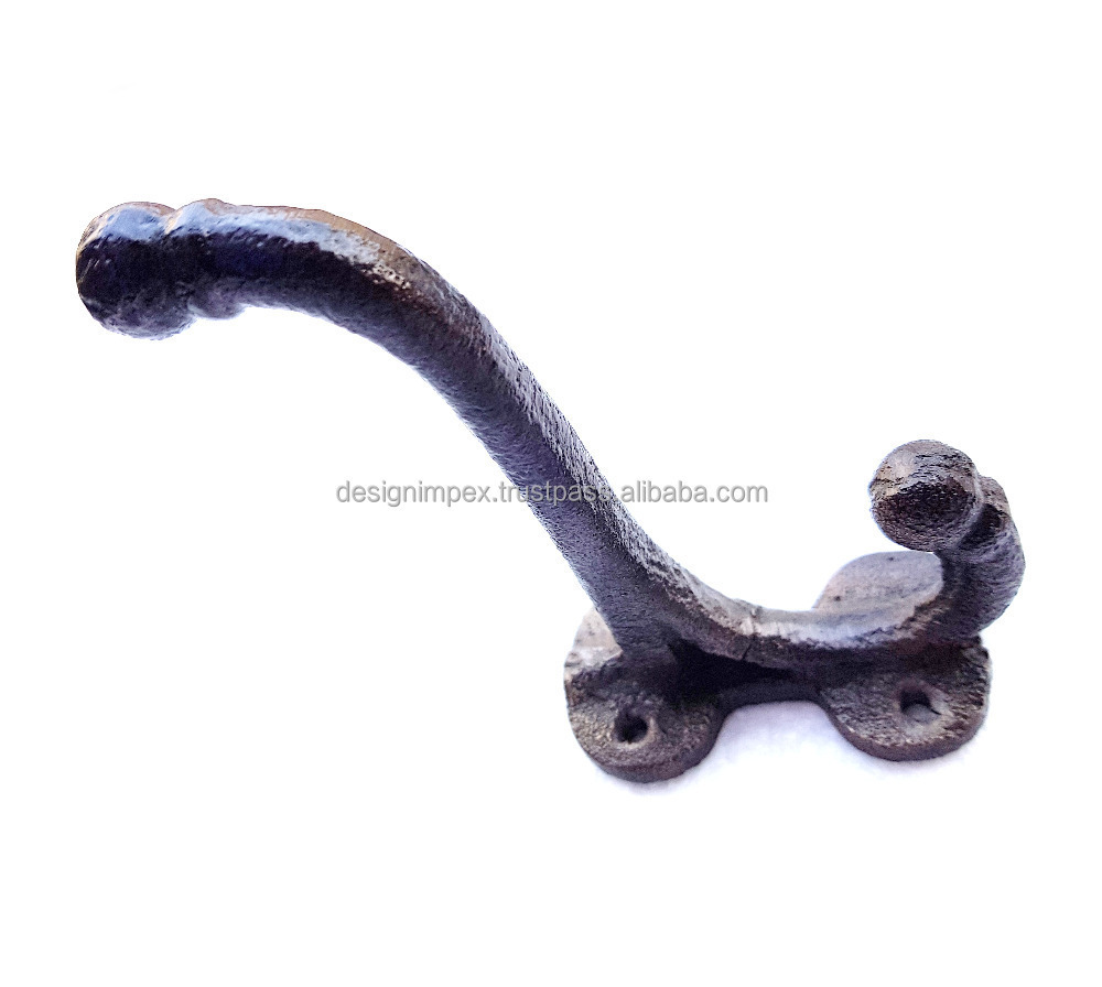 Long Lasting Useful Cloths Holder Hook Cast Iron Complete Vintage Style Extreme high Quality Metal Multifunctional Wall hook