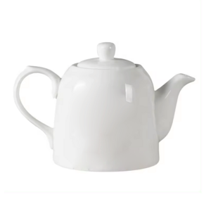 Chinese Classic Style Big Size White Ceramic Tea Pot Restaurant Tea Kettle