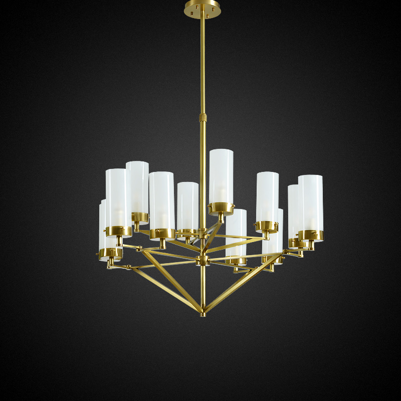 Modern design unique but simple shape lighting fixtures with competitive price led chandelier brass contemporary pendant lamp