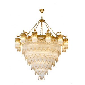 Unique design with competitive price noble brass pendant lamp room contemporary lighting fixtures for home led chandeliers