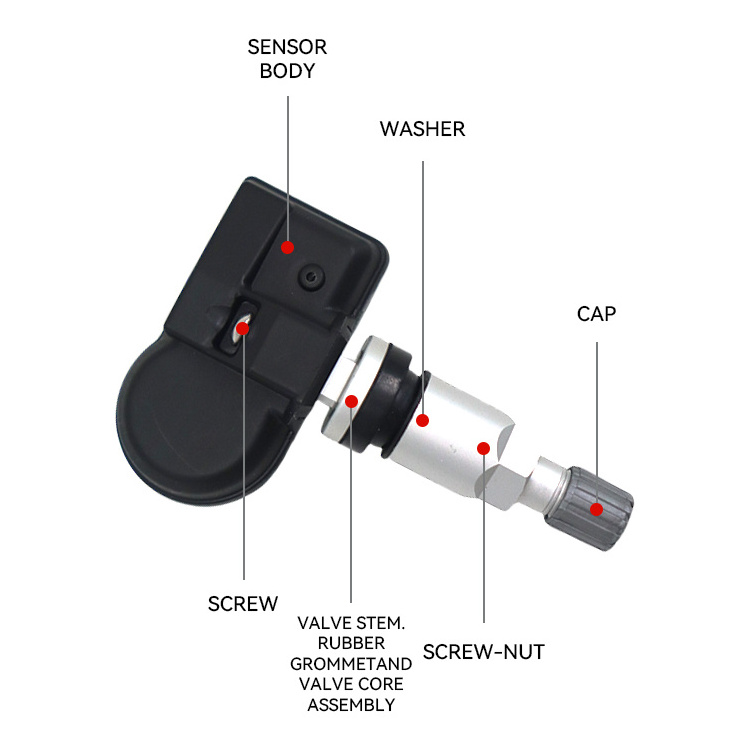 315MHz / 433MHz Pressure Sensor Programmable Learn Tire Pressure auto parts universal monitoring For All Cars