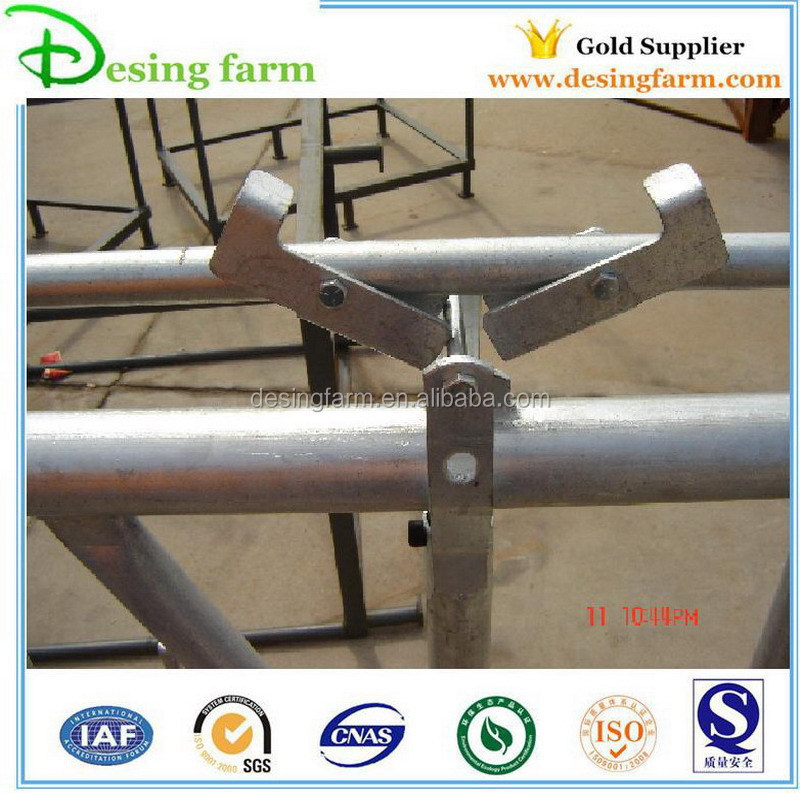 10ft hot dip galvanized dairy cow headlock