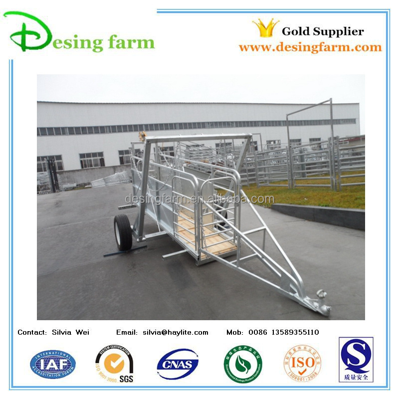 Horse trailer ramp hydraulic loading ramp