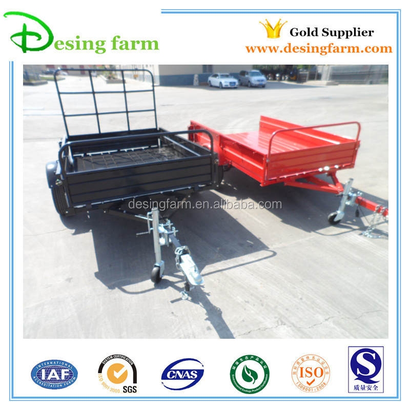 Hot dip galvanized 8x5 box cage utility trailer double axle box trailer with cage