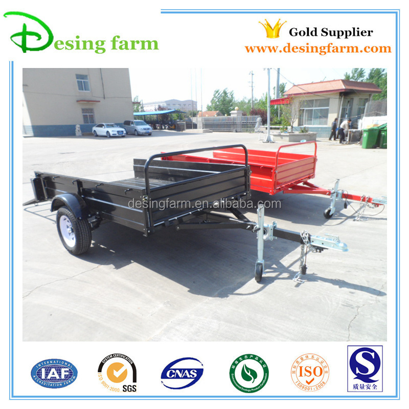 Hot dip galvanized 8x5 box cage utility trailer double axle box trailer with cage