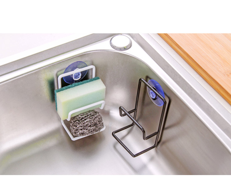 Kitchen Faucet Rack Sponge Holder Sink Caddy Organizer Hanging Caddy Drainer Rack Stainless Steel Storage Rack