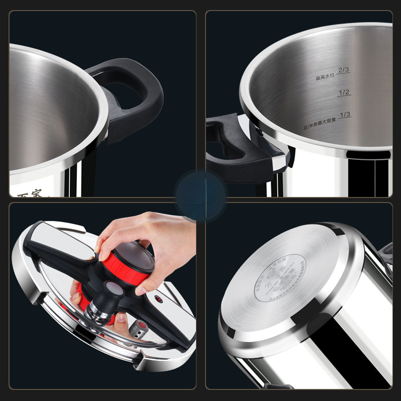 stainless steel casserole pot 100kpa home use induction cookware luxury pressure cooker