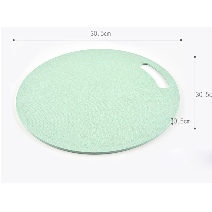 Factory Wholesale Rice Husk Round Cutting Board for Kitchen Cheese Chopping Board