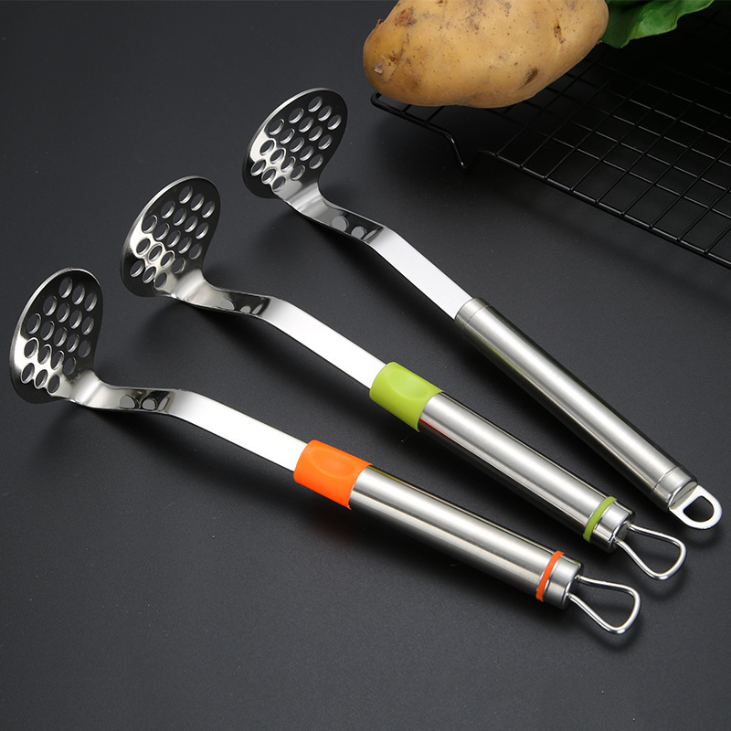 Hot Selling hand held manual mash vegetable fruit baby food rice stainless steel garlic potato masher