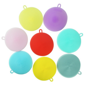 High Quality Food Grade Kitchen Scrubber Cleaning Brushes Silicone Bowl Dish Washing Brushes