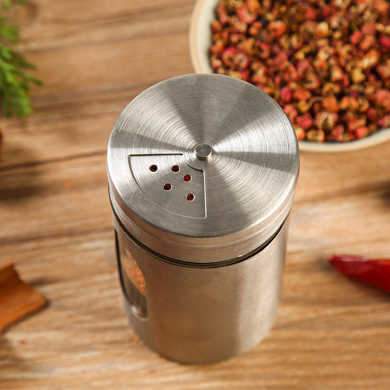 High Quality Stainless Steel Spice Can Jar for Coffee Tea Preservation Box with Clear Window