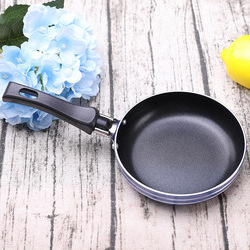 Wholesale Top Selling stainless steel pan Steak eggs removable handles happy call double sided frying pan