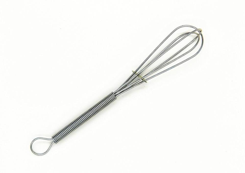 Factory Wholesale Stainless Steel Egg Whisk, Stainless Steel Mini Wire Manual Whisk Rotary Egg Beater Hand