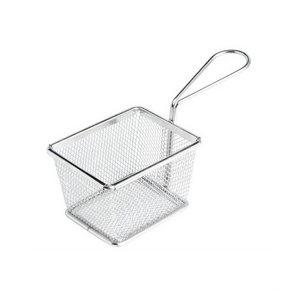 Wholesale Mini French Fry Baskets and Cones, Stainless Steel Fry Serving Basket, Presenting Fried chip&Chicken-In Stock