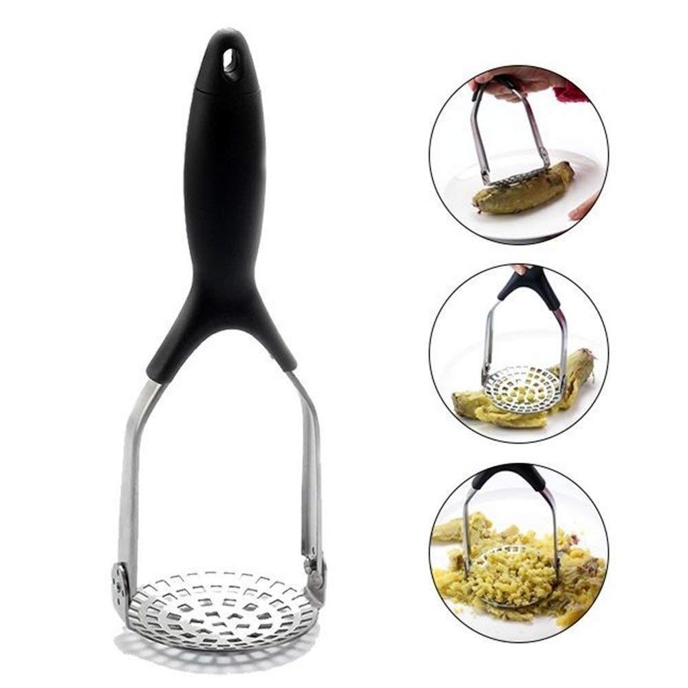 Stainless steel hand masher for potato Guacamole Egg Salad Banana Bread