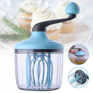 Bakeware Baking Tool Kitchen Utensil Milk Frother Camping Home Hand Crank Mini Blender Whisk Manual Sauce Cream Mixer Egg Beater