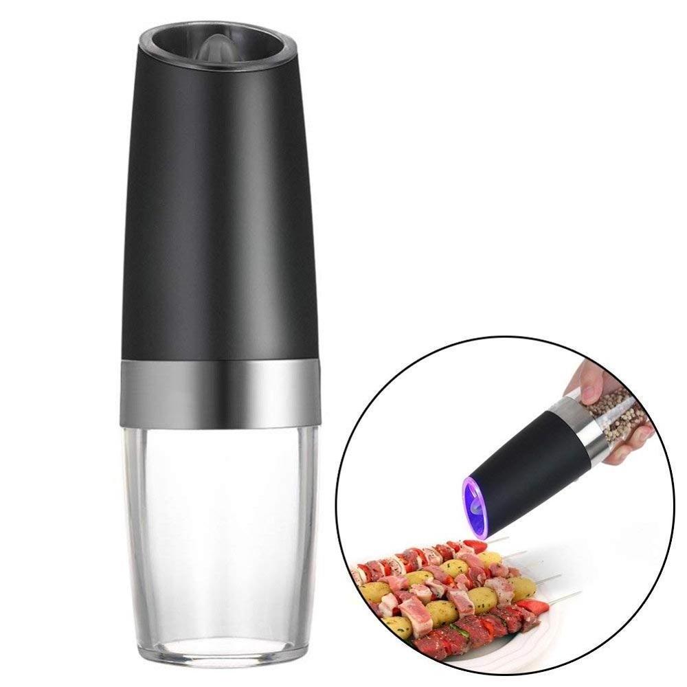 Hot sale Gravity Electric Salt and Pepper Grinder with Blue LED Light Household Automatic pepper mill