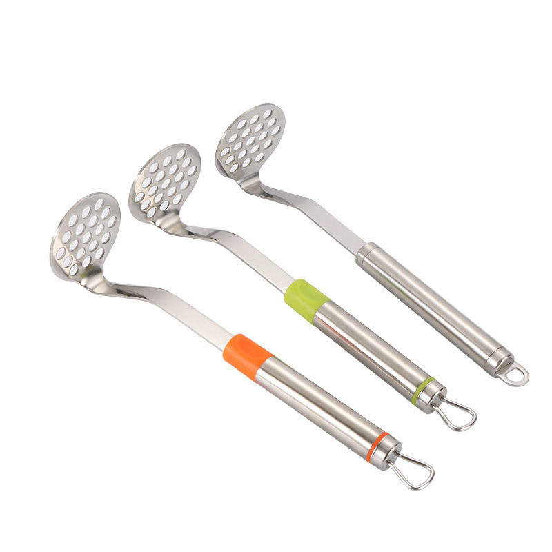 Hot Selling hand held manual mash vegetable fruit baby food rice stainless steel garlic potato masher