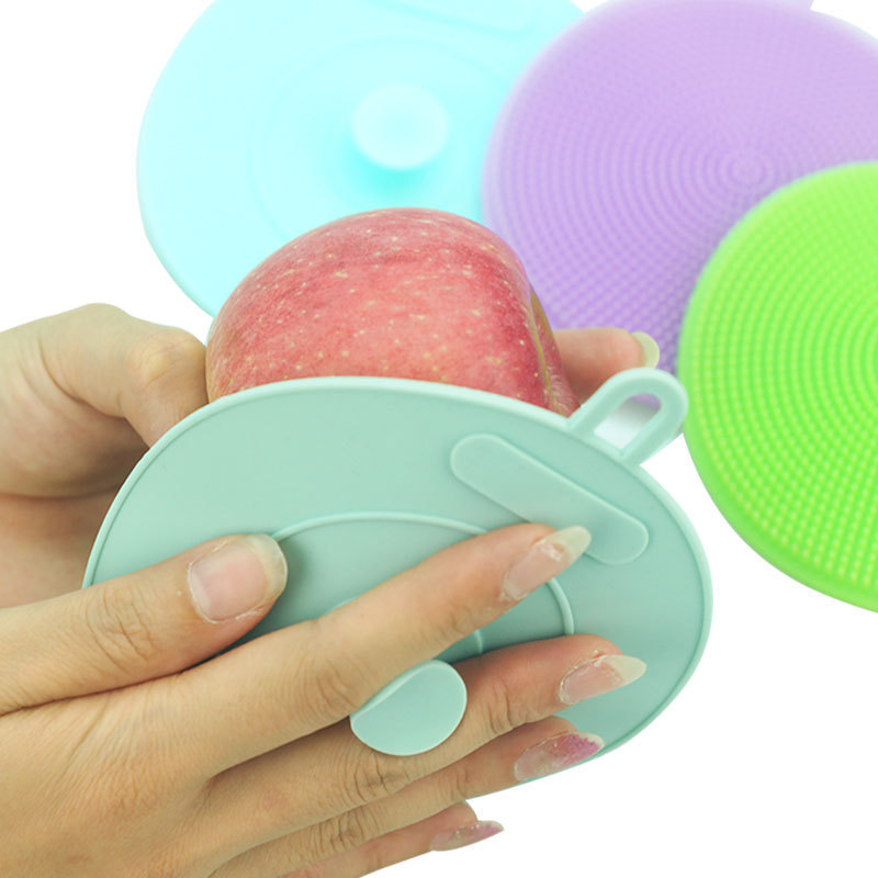 High Quality Food Grade Kitchen Scrubber Cleaning Brushes Silicone Bowl Dish Washing Brushes