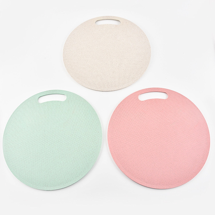 Factory Wholesale Rice Husk Round Cutting Board for Kitchen Cheese Chopping Board