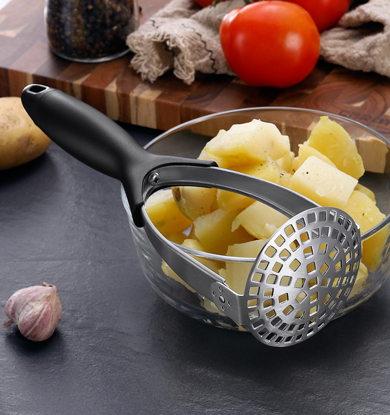 Kitchen Gadgets Stainless Steel Potato Mud Pressure Machine Potatoes Masher Fruit Vegetable Tools Accessories