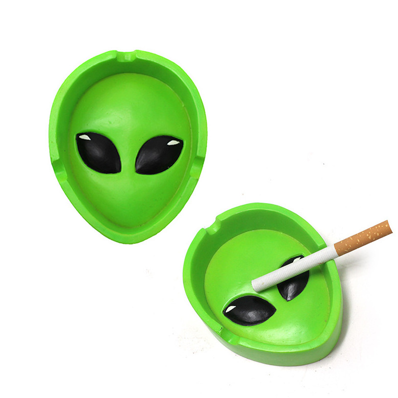 for tabletop restaurant fancy cute cool alien face resin ash tray ashtrays