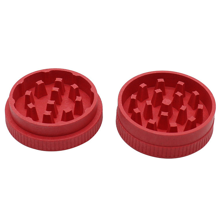 custom 6 color pink environmentally plant fiber biodegradable ECO-friendly smoking tobacco hemp plastic grinder