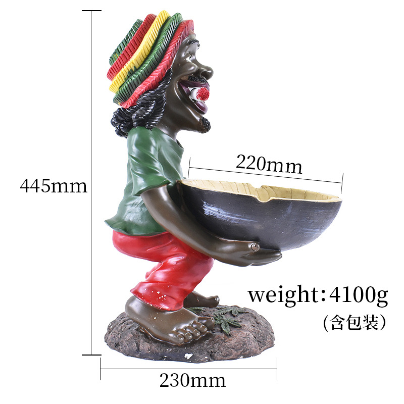 custom design wholesale arts exotic smoke absorbing printing printed made smokers cigarette jamaican bob marley resin ashtray