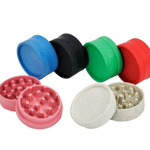 custom 6 color pink environmentally plant fiber biodegradable ECO-friendly smoking tobacco hemp plastic grinder