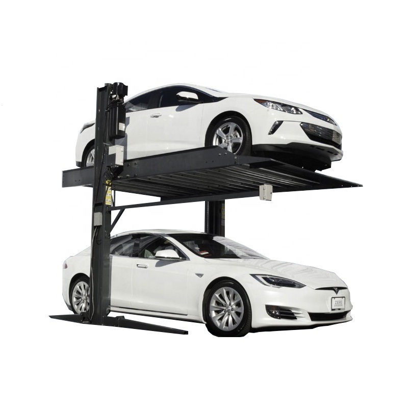 double deck parking garage stacking system machine hydraulic car lift