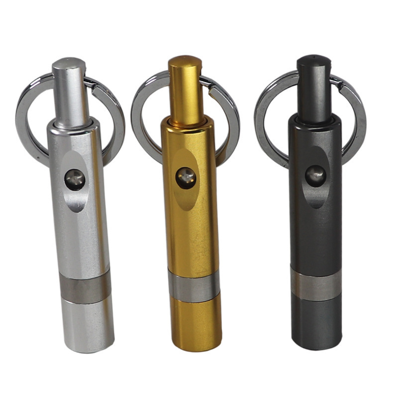 Hot Selling Aluminum Cigar Accessory   Multifunctional Portable stainless steel cigar punch cutter cigar puncher