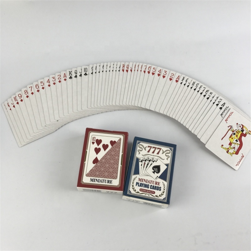 Mini solitaire cards for travel parties mini solitaire cards for creative children cute little playing cards