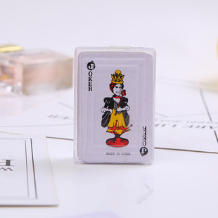 Deskjoy printing mini standard poker playing cards with plastic box