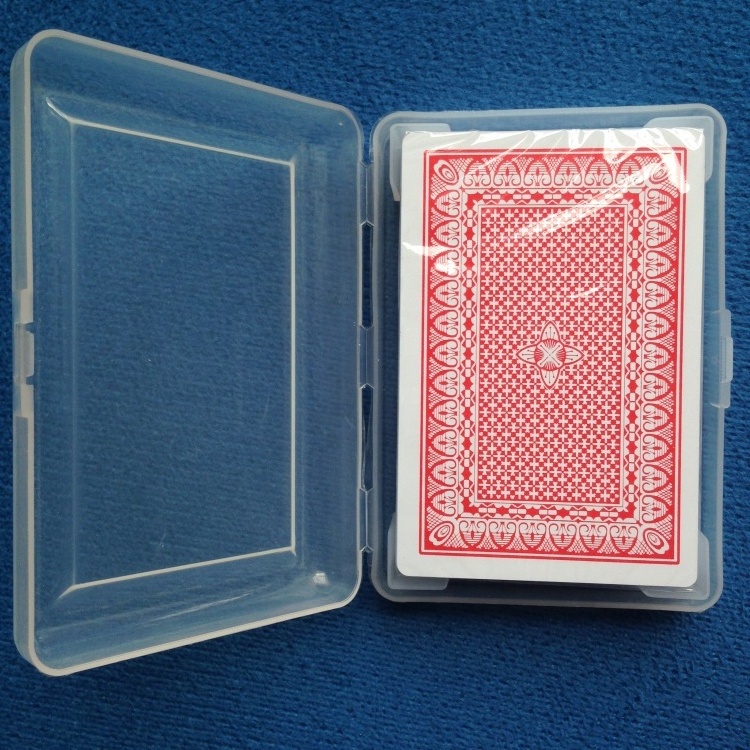 5.8*8.8cm Wholesale Cheap Blue & Red Color Texas Hold'em Plastic Playing Poker Card