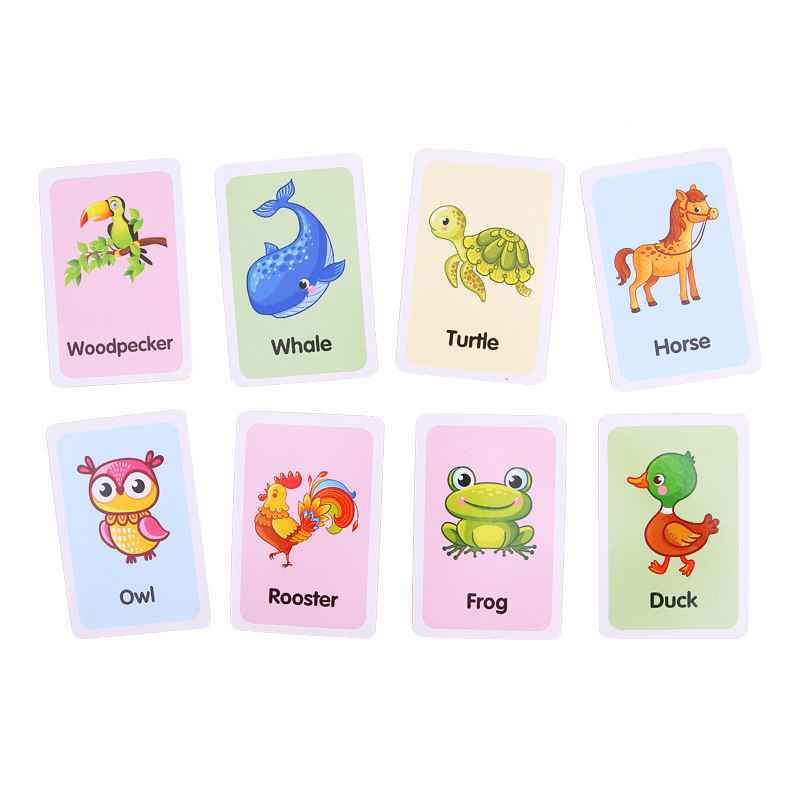 Art Paper Custom Large Flash Card Alphabet Learning Card Printed 36 cards