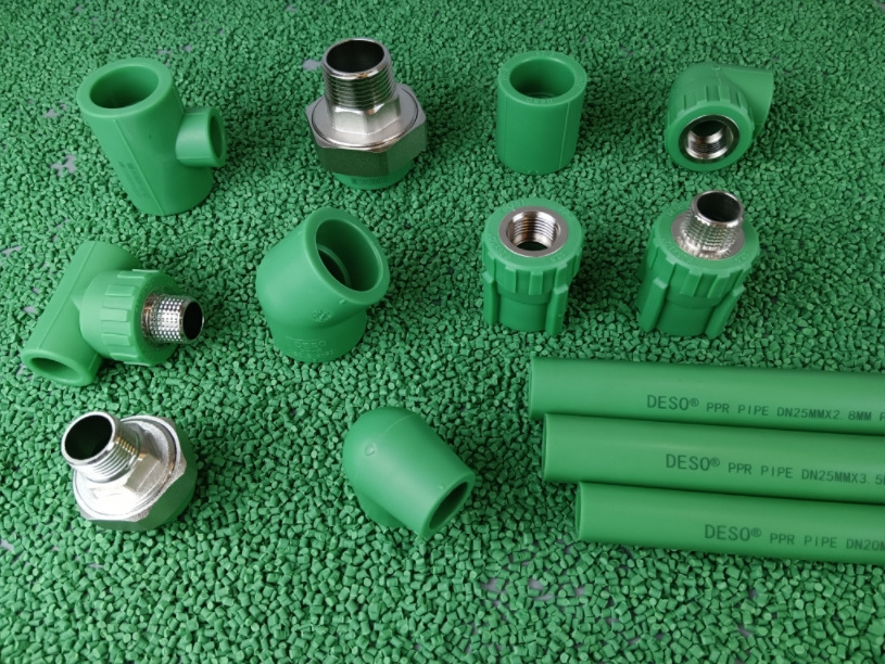 DESO High Quality DN40 All Types of PPR Pipe Joints Ppr Union  20-110mm Ppr Quick Fitting