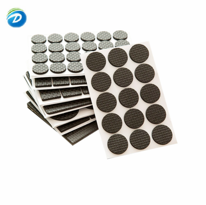 Deson Transparent Rubber Anti-slip Silicone Rubber  Adhesive Silicone Die  Pads Tape Feet For Chair Bumper