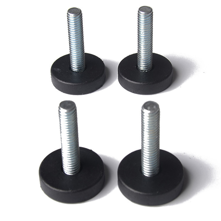 Deson Machine adjustable height Anti Slip vibration Rubber feet with M3 M4 M5 M6 M8 M10 M12 screws