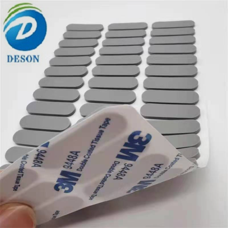 Deson glass dotted shock silicone anti slip heat bumper poron side circle spacer cabinet door bumper sealing strip washer pad