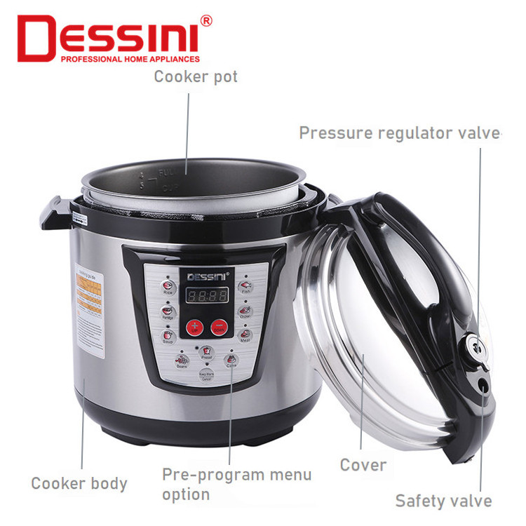 DESSINI Hot Sale Home Kitchen 6 L  Multifunctional Nonstick Inner Pot Electric Pressure Rice Cooker