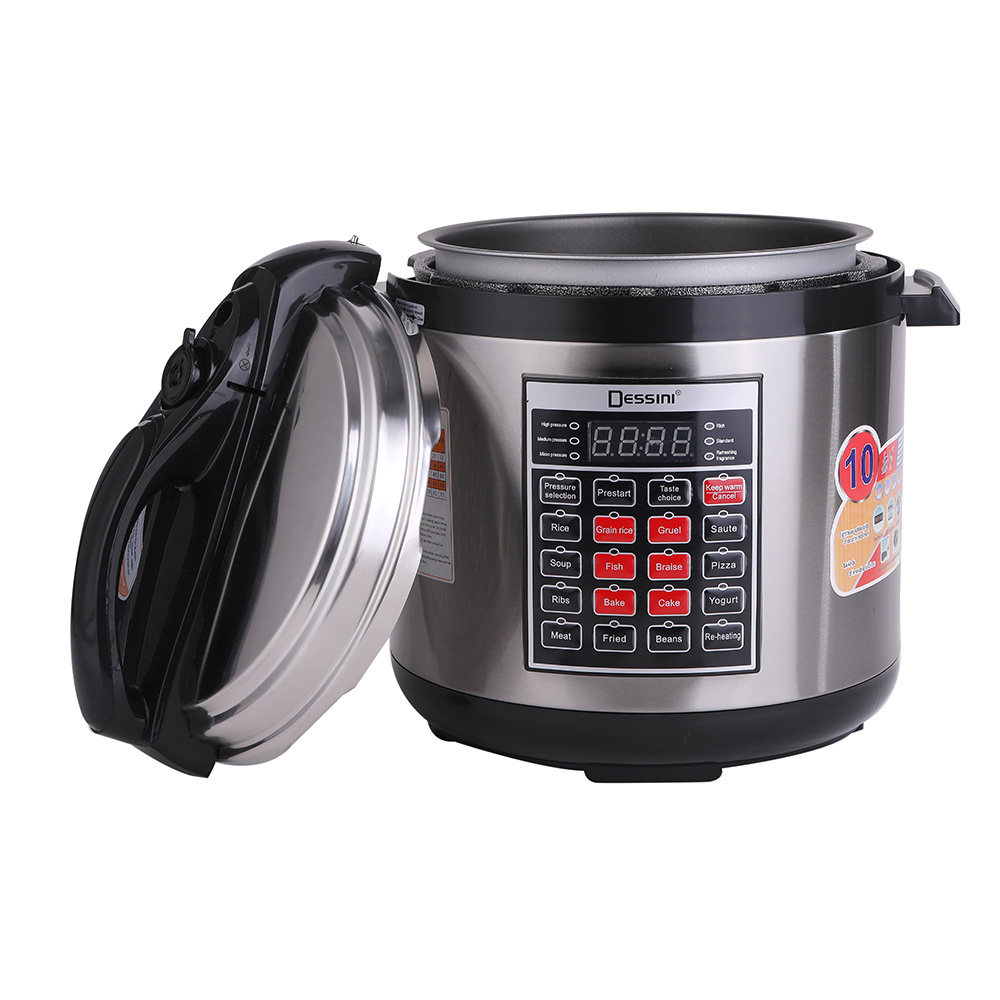 Dessini Factory Supply Household Cooking Appliances Electric Aluminum Pressure Pot Cookers