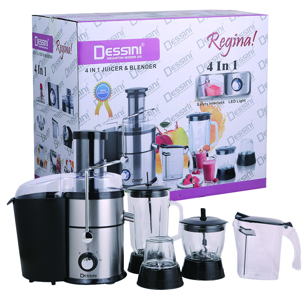 Dessini Professional Automatic Electric Apple Fruit Stainless Steel Juicer Machine Cold Press Commercial Slow Juicer