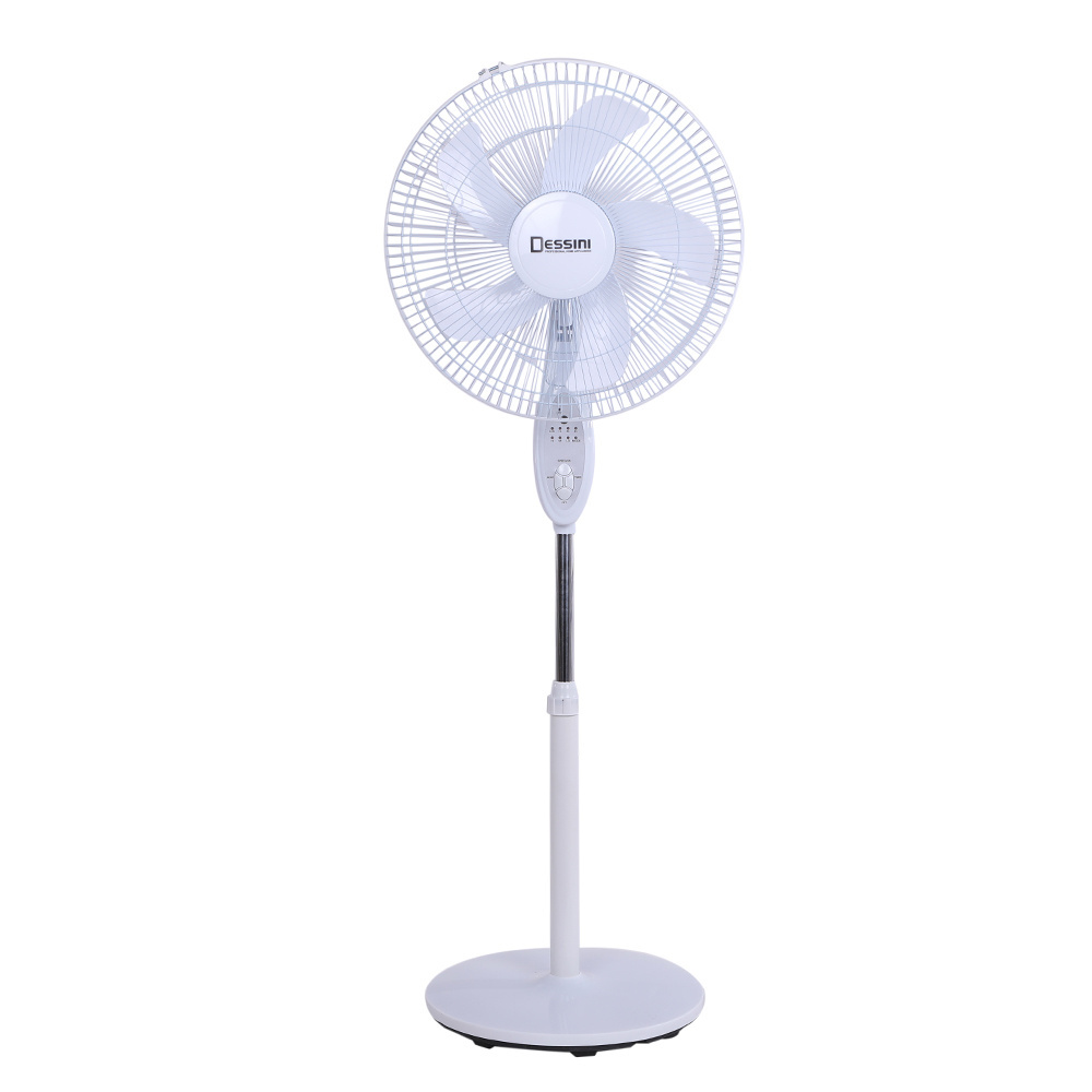 Dessini Modern Strong 3 Speed Electric Adjustable Cooling Floor Stand Fan Heater