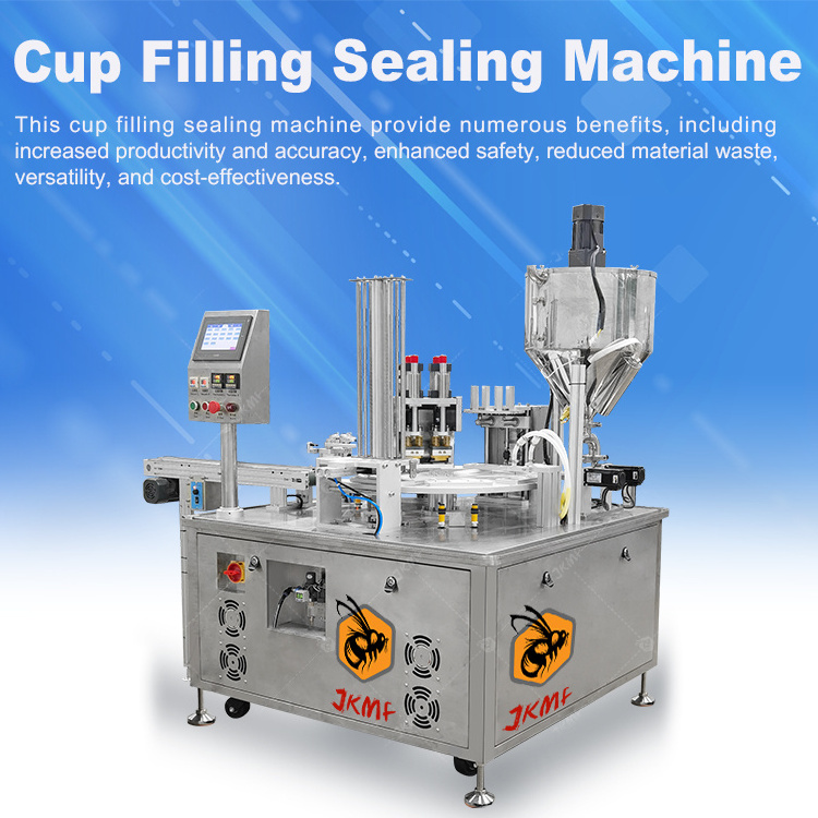 High Speed Automatic Yogurt Milk Cup Filling Sealing Machine Jam Yogurt Cup Filling Packing Machine