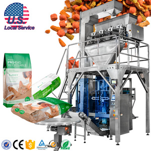 USA Local Service Automatic 1KG 5KG 10KG Dry Pet Food Bag Filling Packing Machine Dog Food Cat Food Pouch Packing Machine